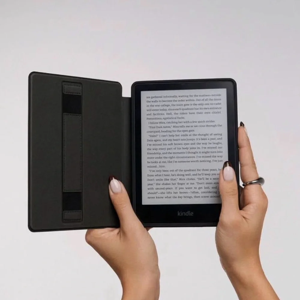 BURGA Black and White Kindle Paperwhite Case